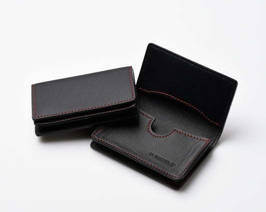 自動車革シートを再生 リサイクルレザー名刺入れ