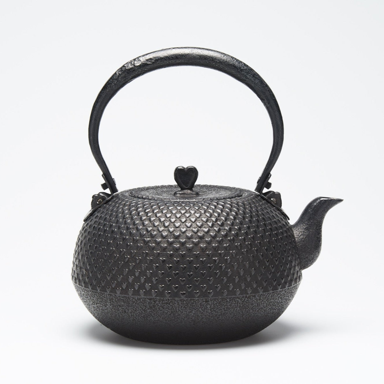 リサイクル南部鉄瓶 布団型 2.2L ハート霰模様