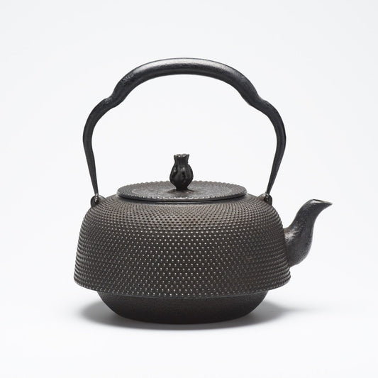 リサイクル南部鉄瓶 万代型 2.2L 霰模様