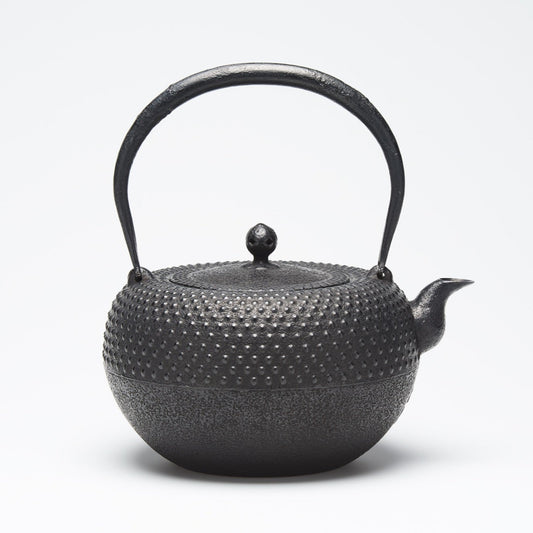 リサイクル南部鉄瓶 鉄鉢型 1.8L 中霰模様