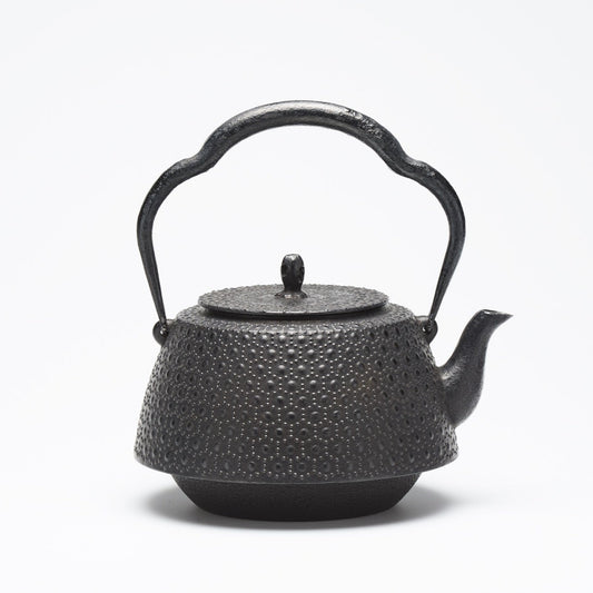 リサイクル南部鉄瓶 九重型 1.2L 亀甲模様
