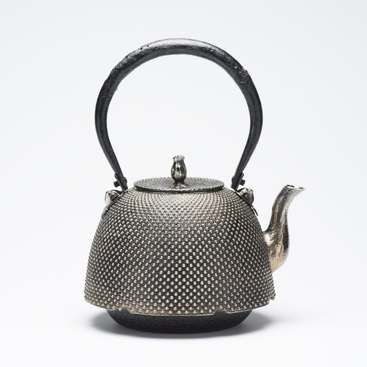 リサイクル南部鉄瓶 砂鉄 南部型 2.0L 霰模様