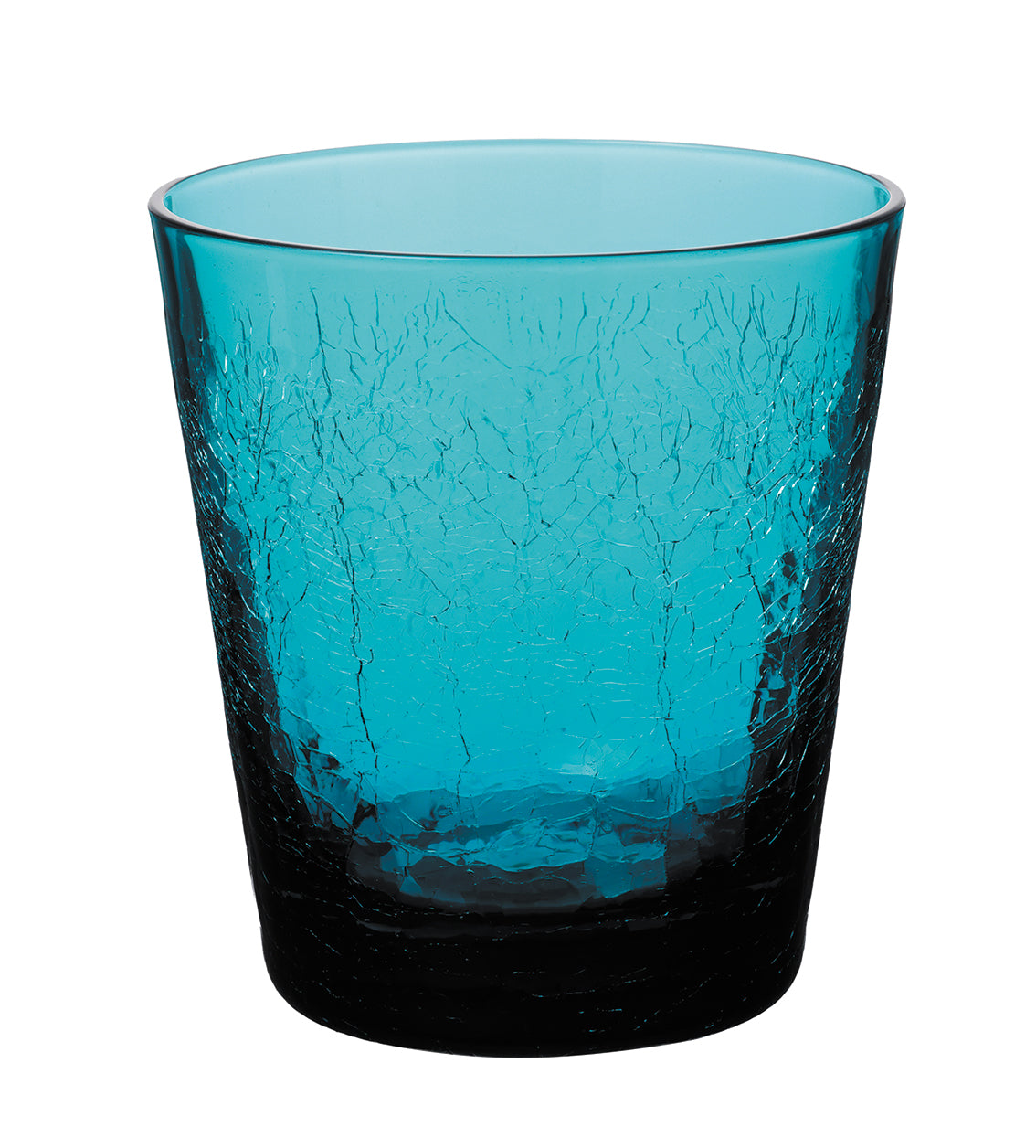 自動ガラスを再生 リサイクルオールドファッショングラス ひび模様 220cc