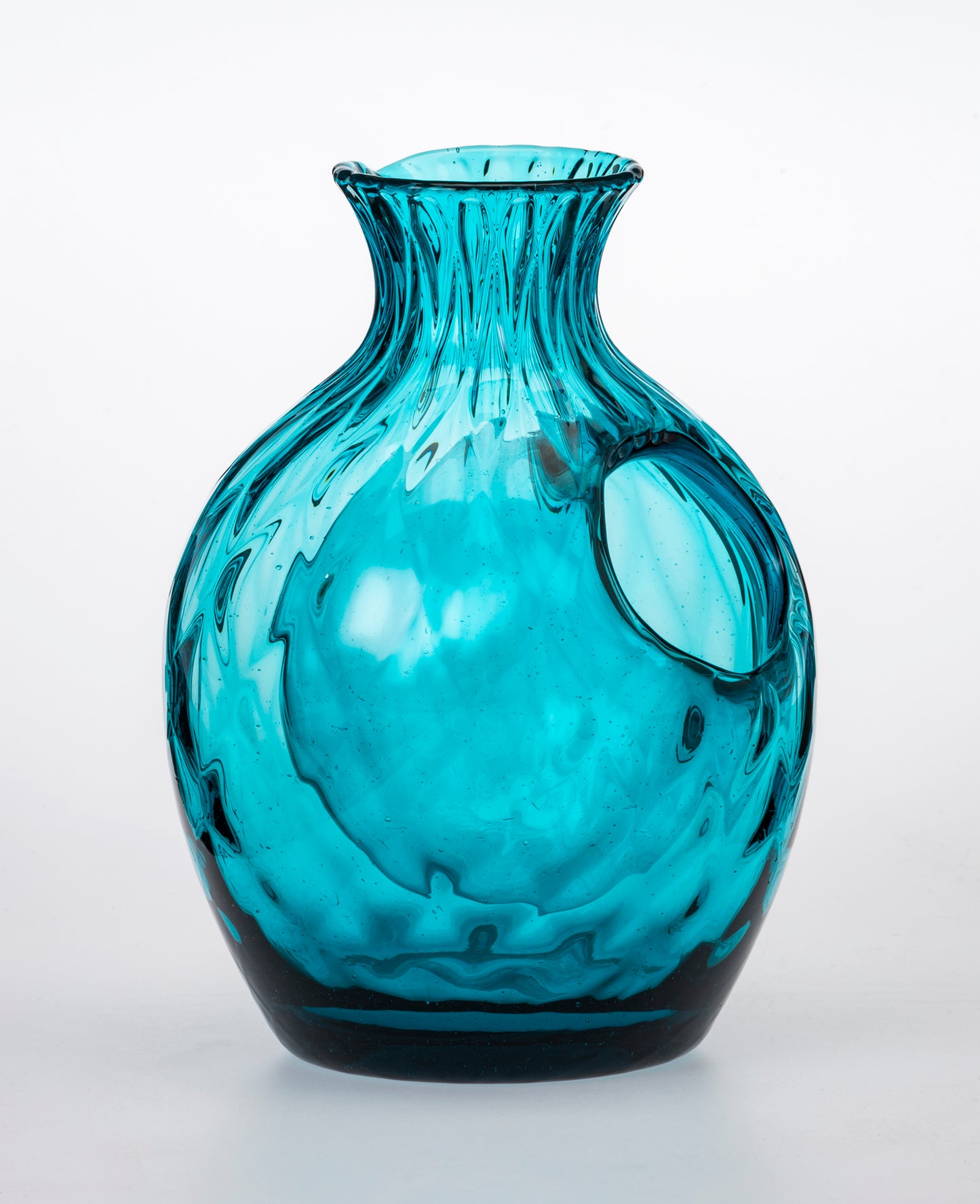 自動車ガラスを再生 リサイクル片口酒器 無地・網目模様 300cc