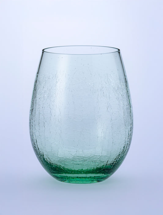 自動車ガラスを再生 リサイクルタンブラー ひび模様 250cc