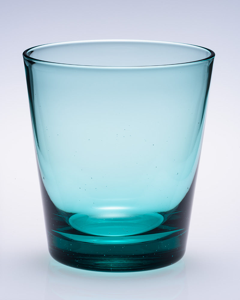 自動ガラスを再生 リサイクルオールドファッショングラス 無地・モール模様 220cc