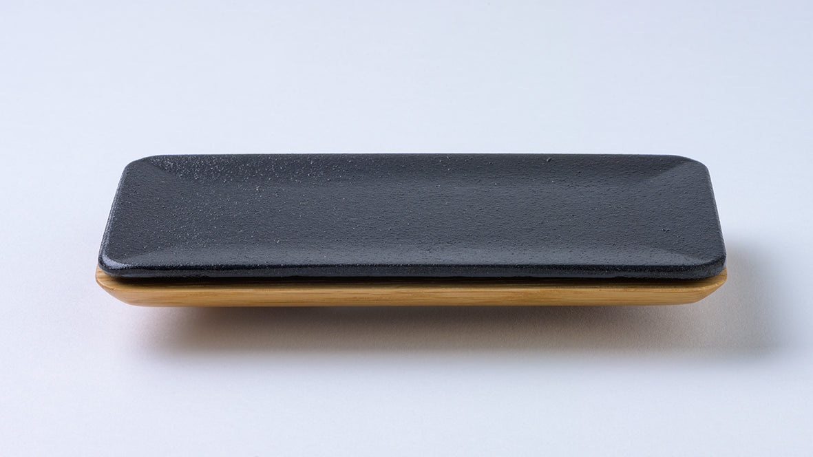 リサイクル鉄皿 角型 150×80mm