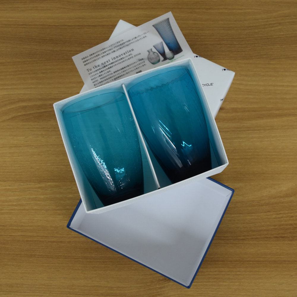 【小樽硝子】リサイクルカクテルグラス クリスマス限定特別ギフトセット