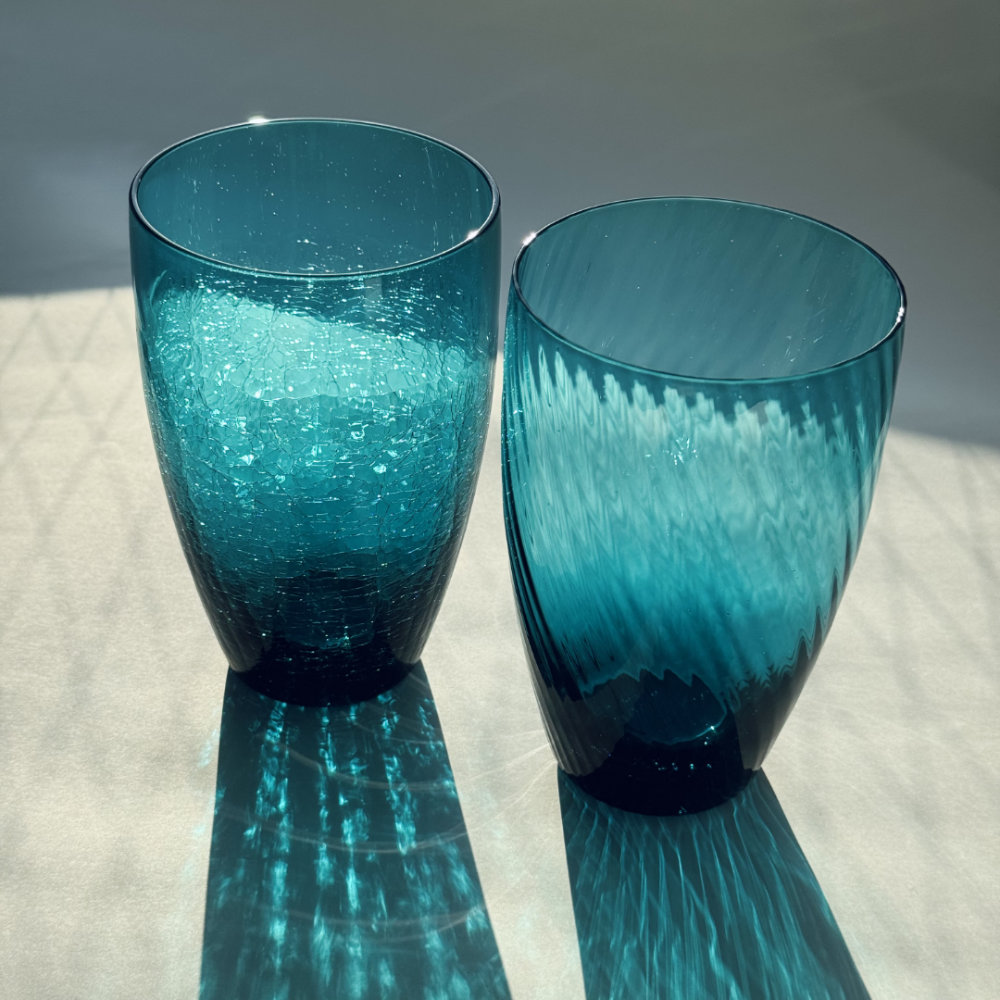 【小樽硝子】リサイクルカクテルグラス クリスマス限定特別ギフトセット