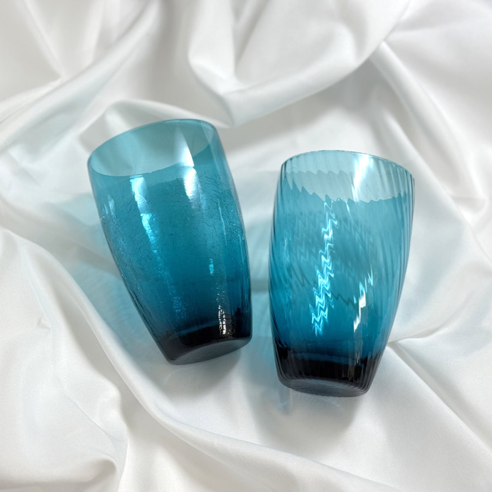 【小樽硝子】リサイクルカクテルグラス クリスマス限定特別ギフトセット